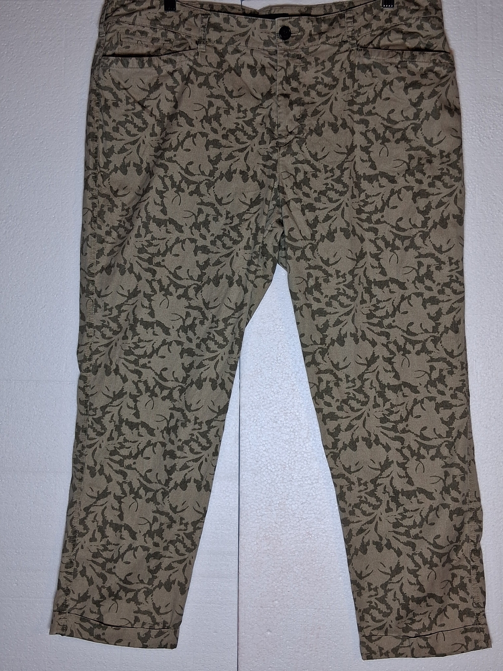 Ralph Lauren Lauren Jeans Co. Beige and Forest Green Safari Pants